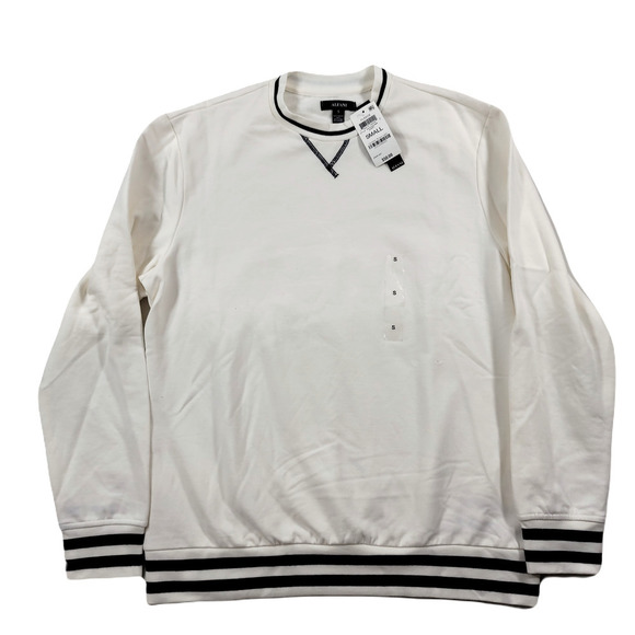 Alfani Fleece Sweatshirt‎ Mens Small Egret White $50 - Picture 1 of 7